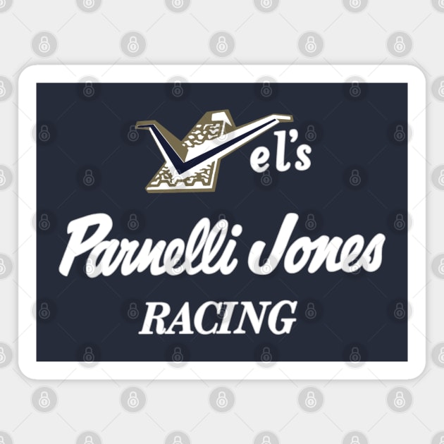 Retro Indy: Vel's Parnelli Jones Racing (dark colors) Magnet by Sway Bar Designs